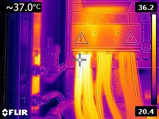 Termografi af kabelforbindelser